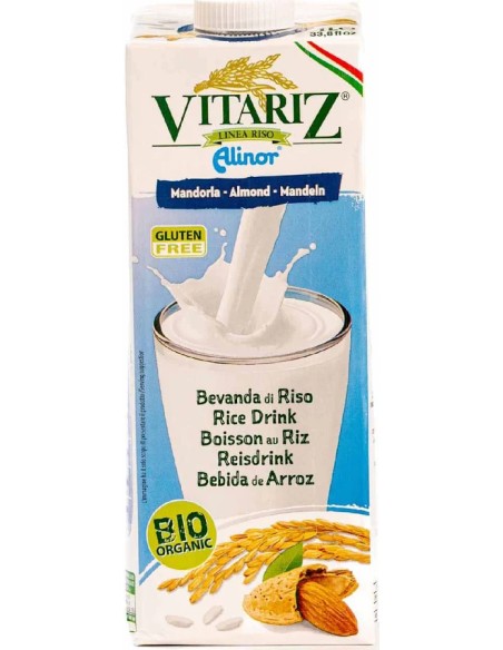 Bebida vegetal de arroz con almendra bio sg 1 l Vitariz