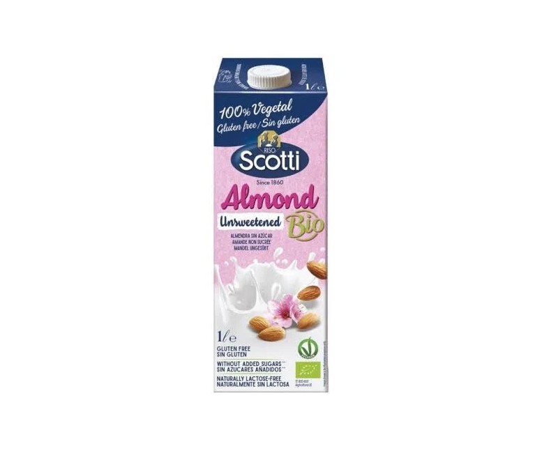 Bebida vegetal de almendras sin azúcar bio sg 1 l Scotti