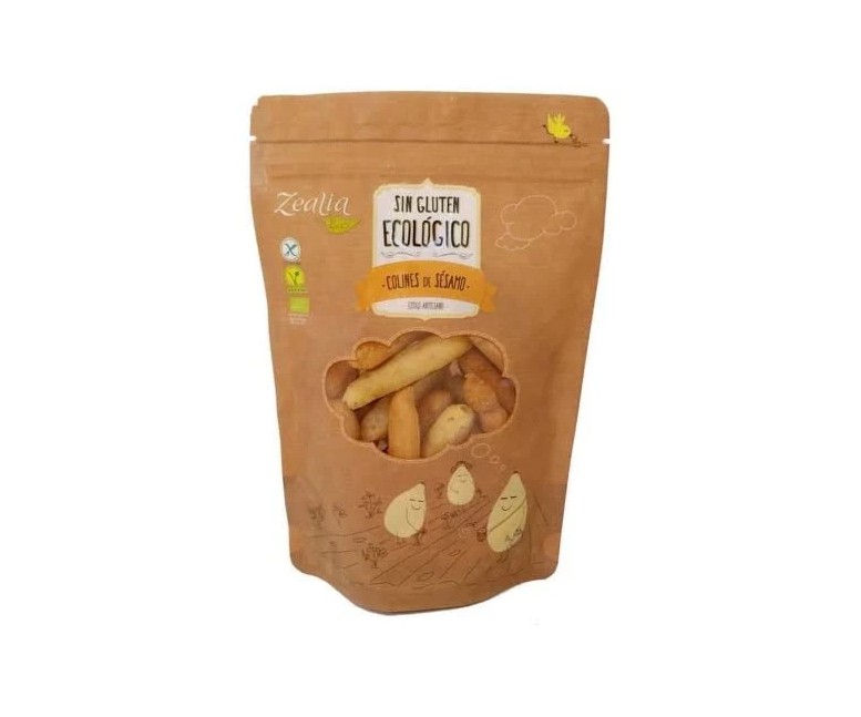 Mini grissini sésamo colines bio sg vegan 75 gr Zealia
