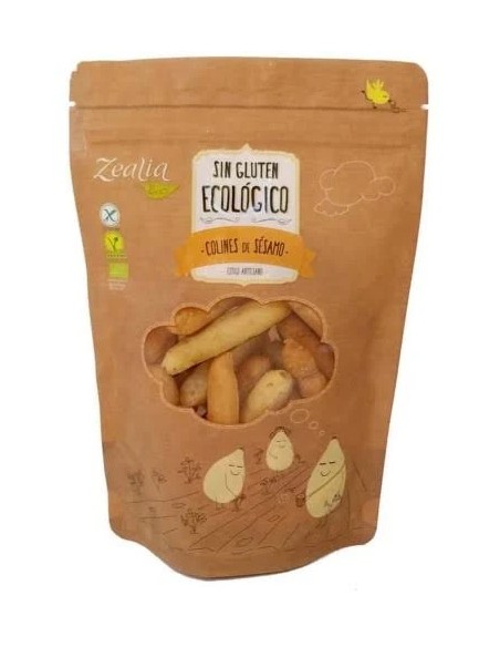 Mini grissini sésamo colines bio sg vegan 75 gr Zealia