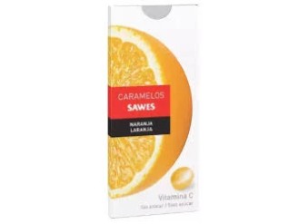 Caramelos balsám s/azúcar naranja vit c