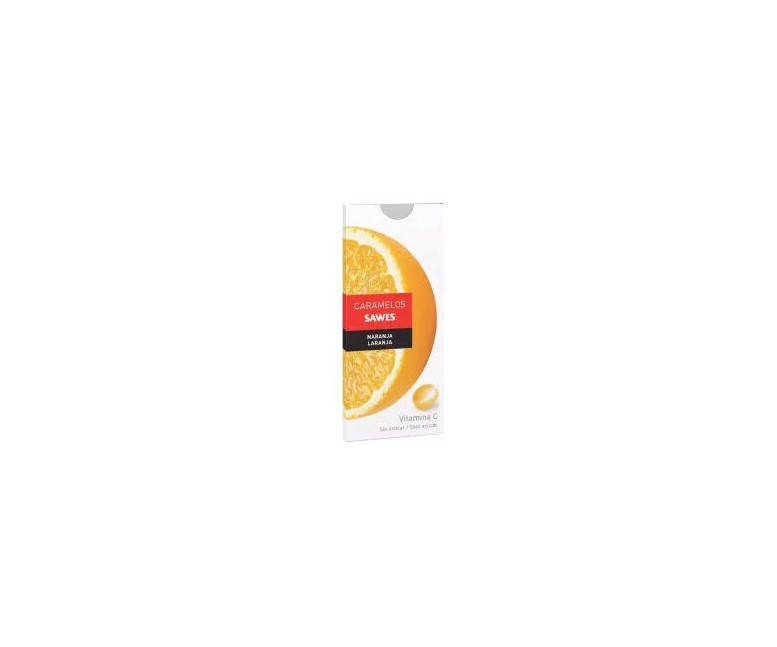 Caramelos balsám s/azúcar naranja vit c 22 gr Sawes