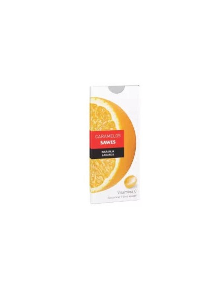 Caramelos balsám s/azúcar naranja vit c 22 gr Sawes