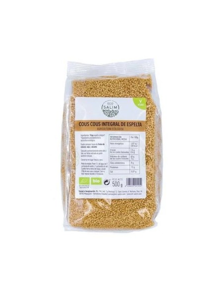 Cuscús de espelta integral bio vegan 500 gr Eco Salim