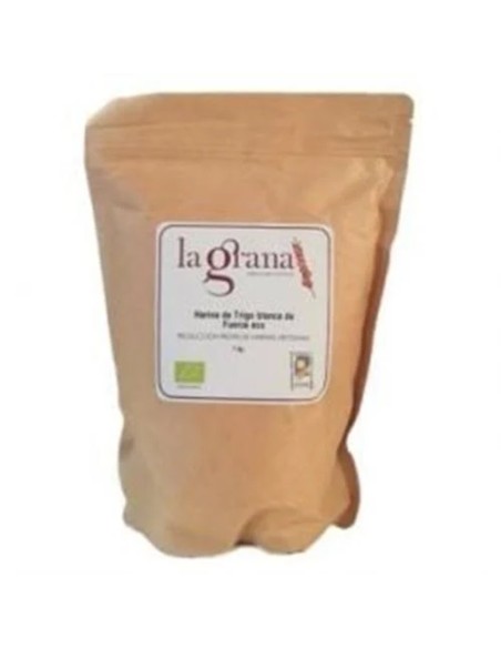 Harina de fuerza de trigo blanca eco 1 kg La Grana
