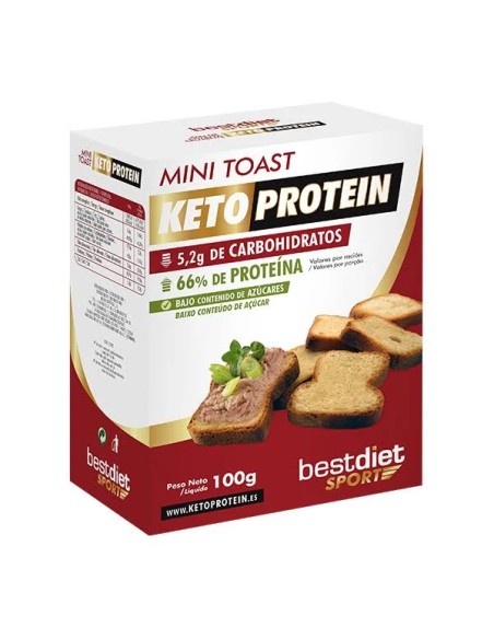Mini toast tostadas proteína 100 gr Keto Protein