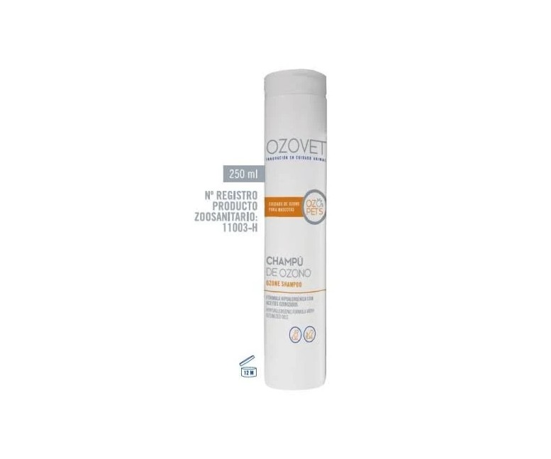 Champú aceite ozonizado ozopets vet 250 ml Ozovet Veterinaria
