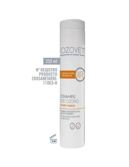 Champú aceite ozonizado ozopets vet 250 ml Ozovet Veterinaria
