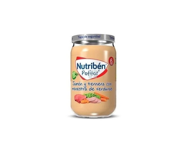 Nutribén puré-tarrito pollo ternera verduritas +6m 235 gr Nutriben