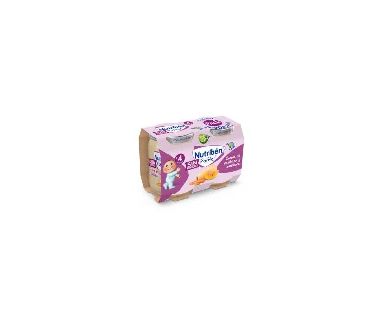 Nutriben puré-tarrito cena crema calabaza zanahoria 2 x 190 gr Nutriben
