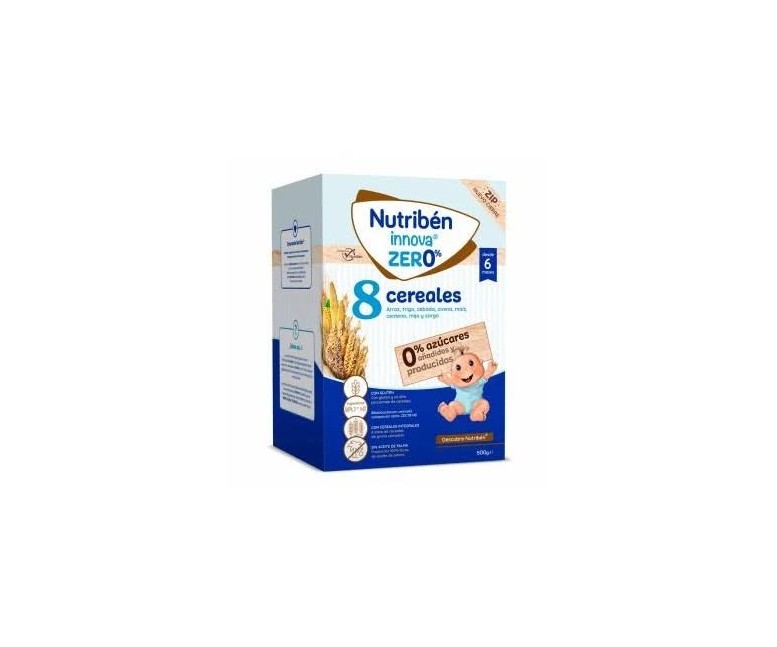 Nutribén innova 8 cereales 0% 500 gr Nutriben