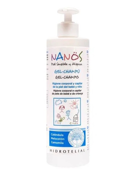 Nanos gel-champú piel sensible 500 ml Hidrotelial