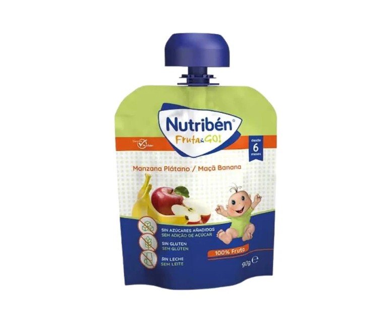 Nutribén fruta and go ¡manzana-plátano! 90 gr Nutriben