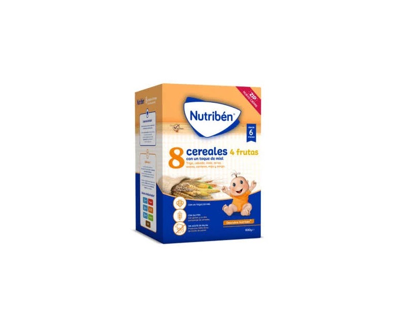 Nutriben 8 cereales miel 4 frutas 600 gr Nutriben
