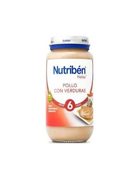 Nutriben puré-tarrito pollo guisantes y zanahoria 235 gr Nutriben