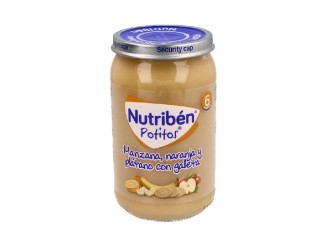 Nutribén puré-tarrito manz-naranja-plátano-galleta