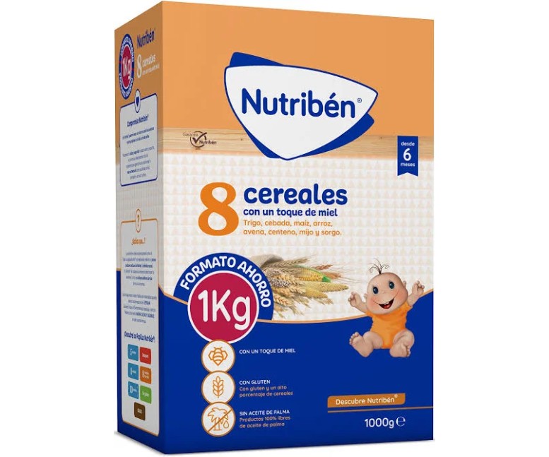Nutribén 8 cereales miel 1000 gr Nutriben