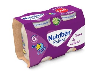 Nutriben puré-tarrito cena crema de verduras +6m