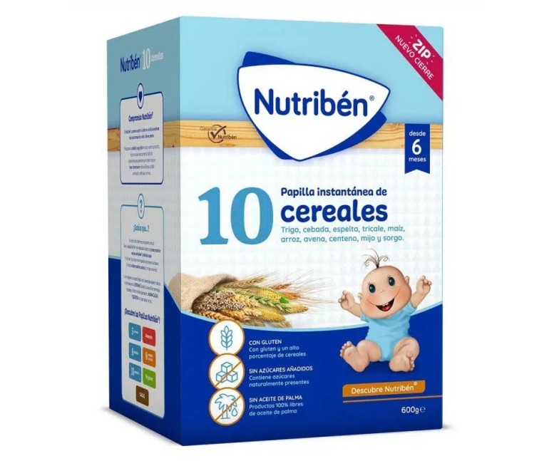 Nutriben papilla 10 cereales 600 gr Nutriben