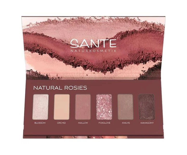 Sombra ojos paleta 6 colores natural rosies 6 gr Sante