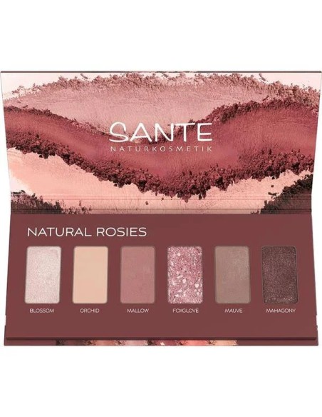 Sombra ojos paleta 6 colores natural rosies 6 gr Sante