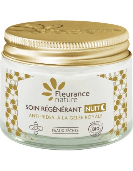 Crema de noche regenerante con jalea bio 50 ml Fleurance Nature
