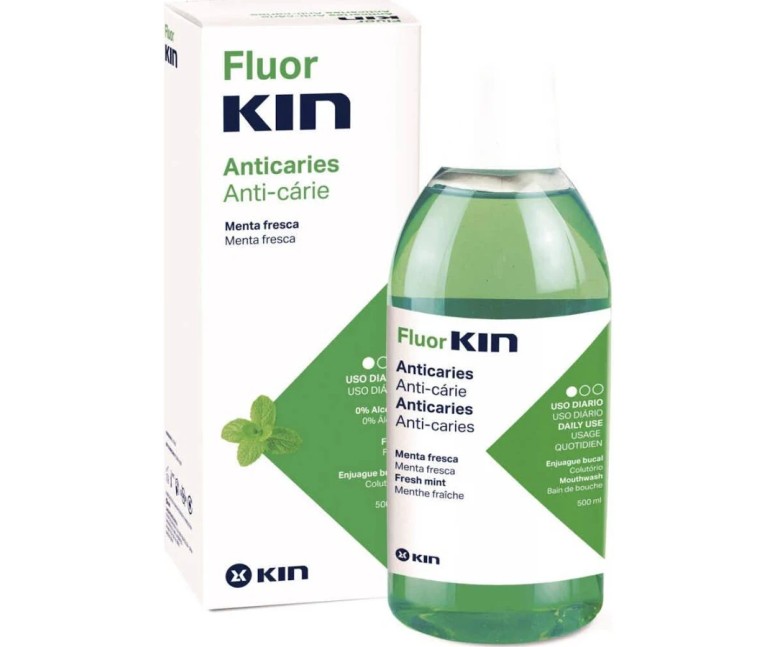 Fluor kin enjuague diario menta 500 ml Kin
