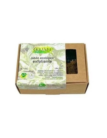 Jabón exfoliante carbón activado 80 gr Kijani