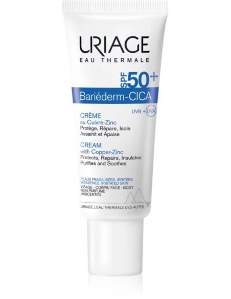 Bariederm cica spf50+ crema 40 ml Uriage