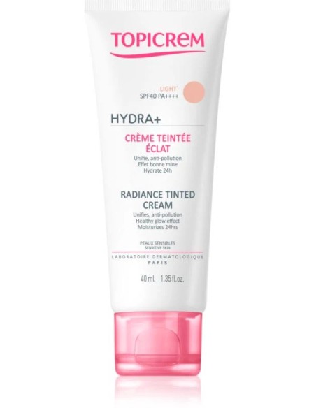 Topicrem hydra+ crema color ilum light 40 ml Topicrem