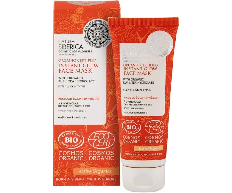 Mascarilla facial brillo inst todo tipo piel 75 ml Natura Siberica