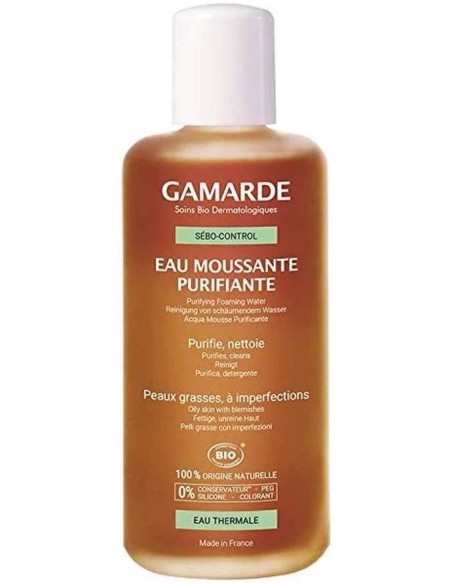 Agua espumosa pieles grasas bio 200 ml Gamarde