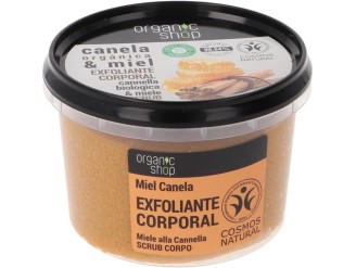 Exfoliante corporal rejuvenecedor canela-miel