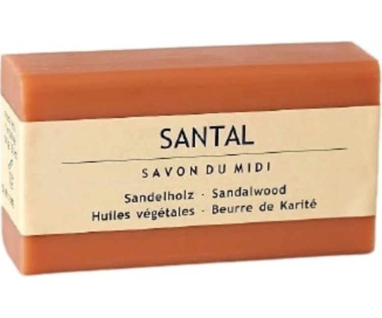 Jabón en pastilla de sándalo bio 100 gr Savon Du Midi