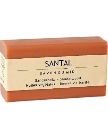 Jabón en pastilla de sándalo bio 100 gr Savon Du Midi