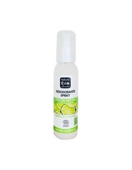 Desodorante frescor natural limón-aloe spray 100 ml NaturaBIO Cosmetics