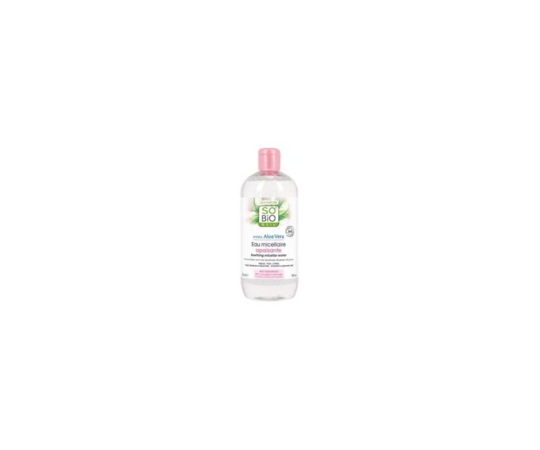 Agua micelar calmante aloe-rosas 500 ml So Bio Etic
