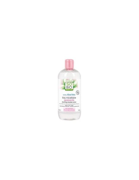 Agua micelar calmante aloe-rosas 500 ml So Bio Etic