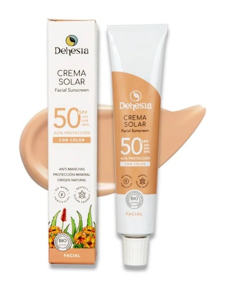 Crema facial solar spf 50 con color bio 30 ml Esi