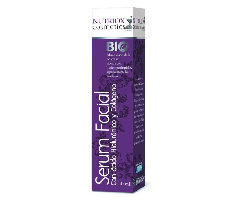 Serum facial con ácido hialurónico y colágeno 50 ml Nutriox