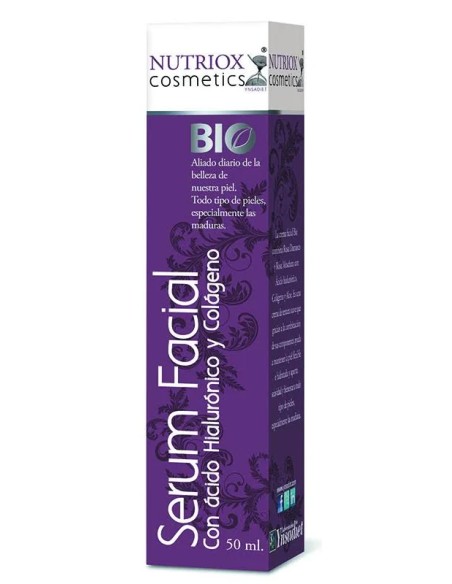 Serum facial con ácido hialurónico y colágeno 50 ml Nutriox