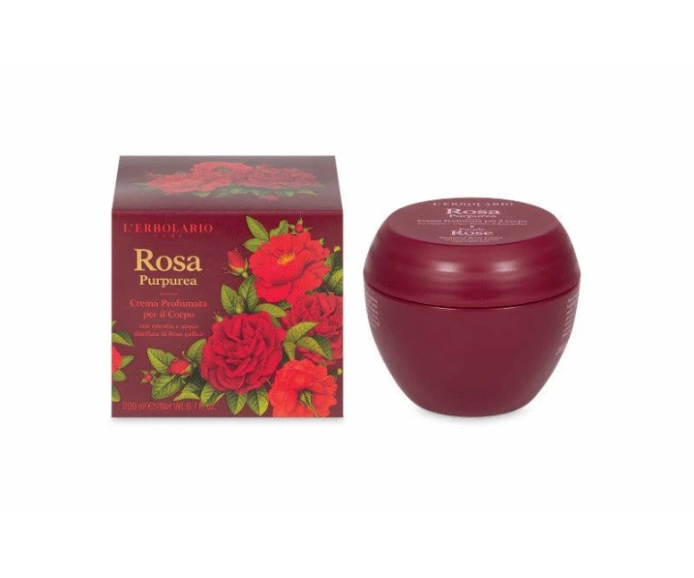Rosa púrpura crema perfumada cuerpo 200 ml L'Erbolario