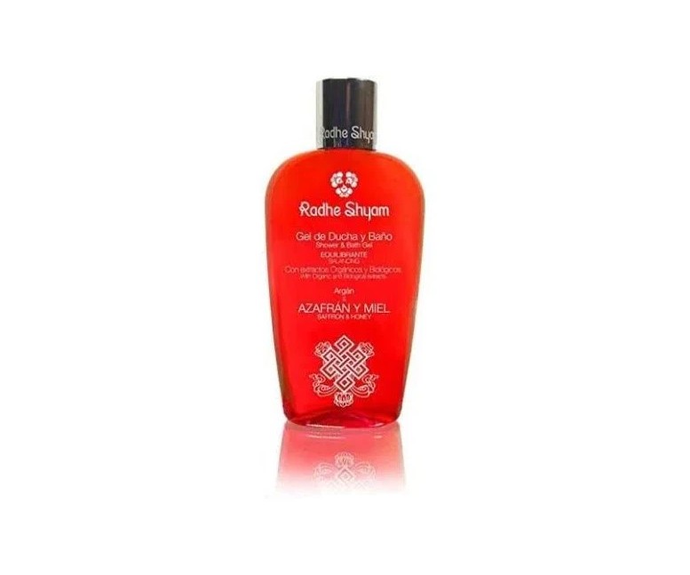 Gel de baño azafrán miel equilibrante 250 ml Radhe shyam