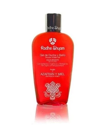 Gel de baño azafrán miel equilibrante 250 ml Radhe shyam