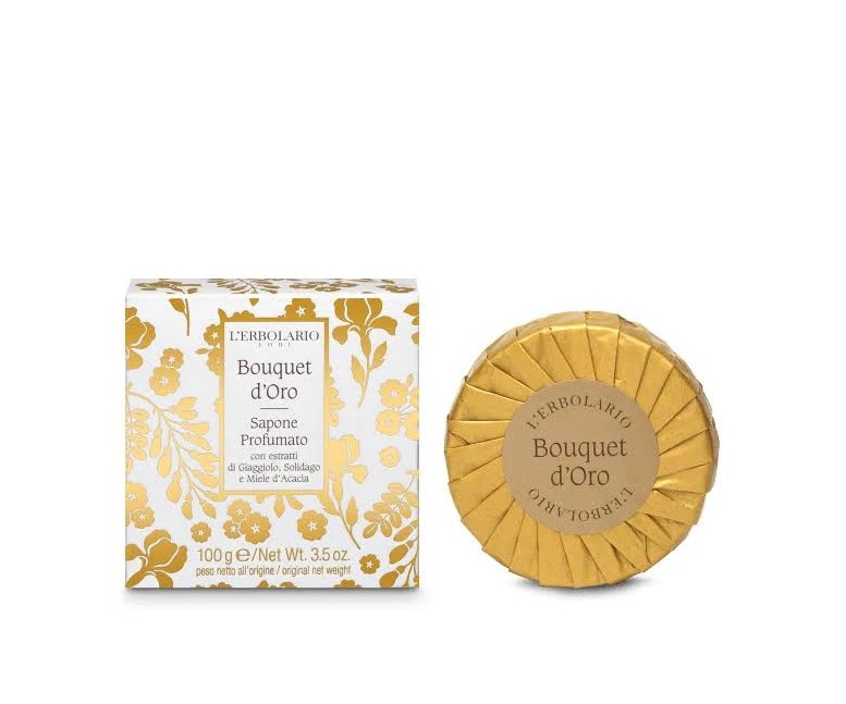 Bouquet de oro jabón perfumado pastilla 100 gr L'Erbolario