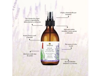 Agua micelar bio all in one lavanda-aloe
