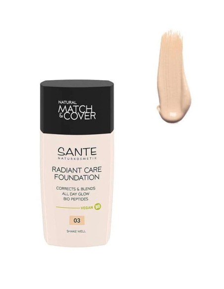 Maquillaje fluido radiant care 03 neutral linen 30 ml Sante