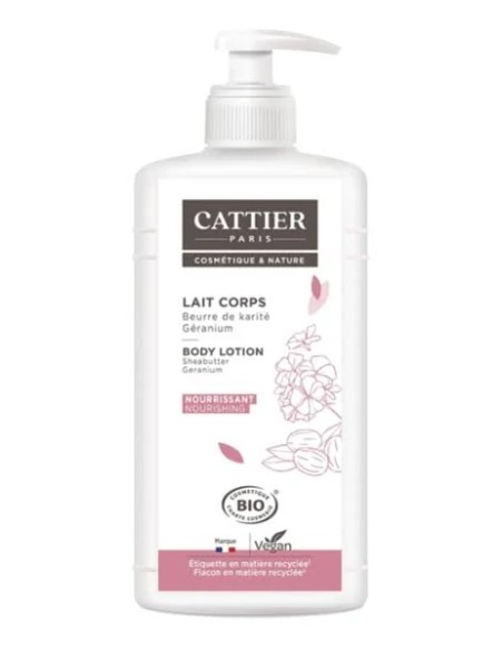 Leche hidratante nutrit. (karité, geranium) 500 ml Cattier
