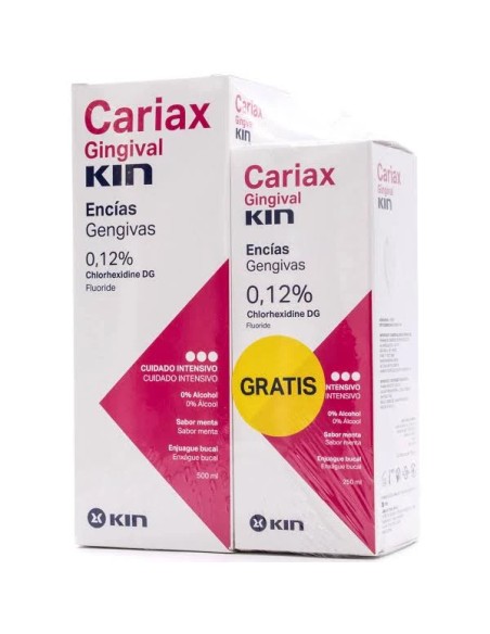 Caríax gingival encías pack colutorio 500 ml + 100 ml Kin