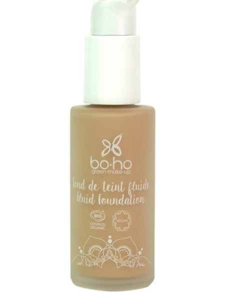 Base de maquillaje fluida 04 beige doré bio 30 ml Boho